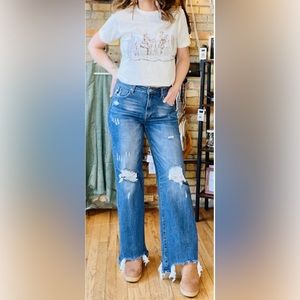 Women’s distressed Risen Jeans size 2X